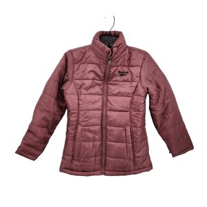 Reebok Women's Full-Zip Puffer Jacket Old Rose